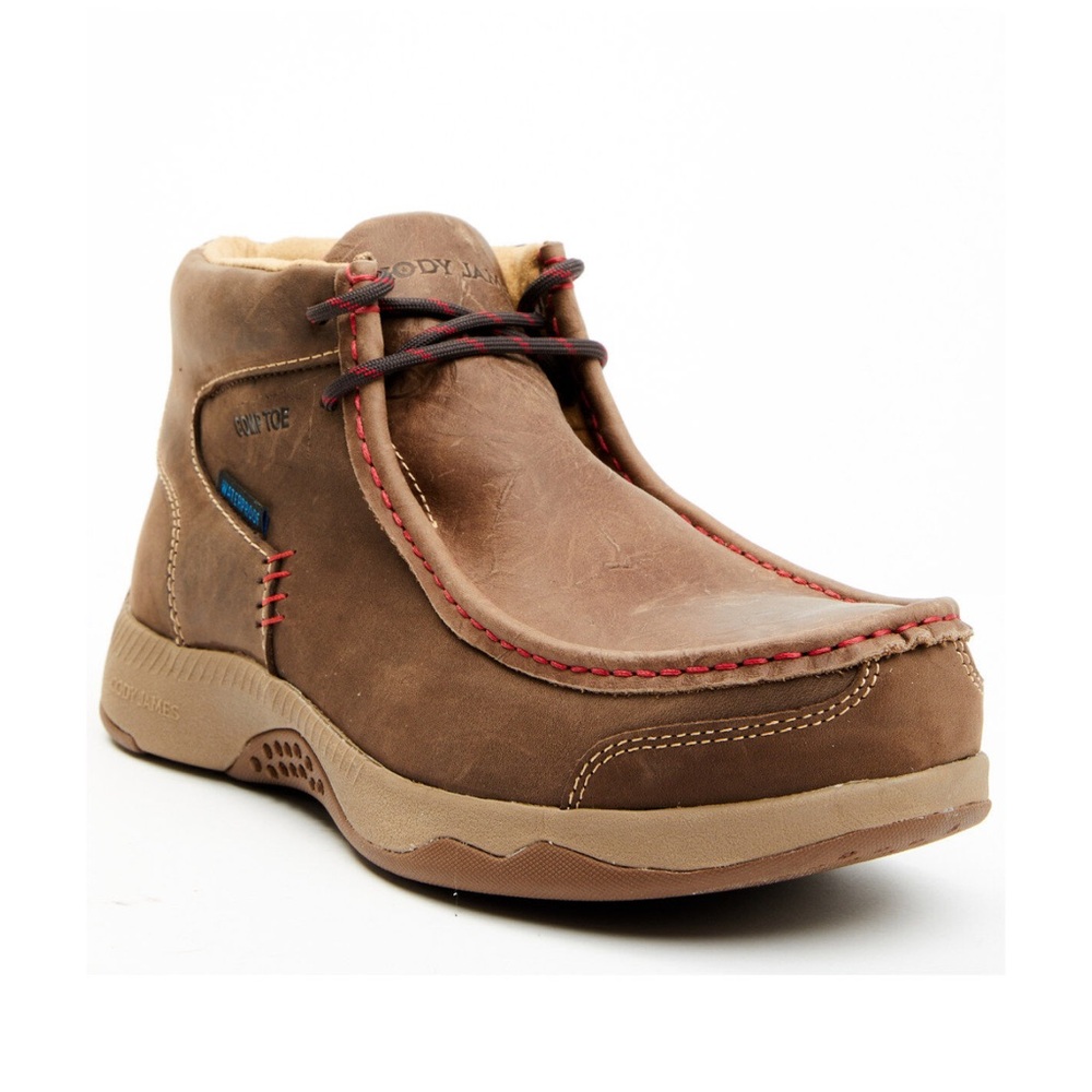 NWT CODY JAMES MEN'S WALLABEE MOC TOE WATERPROOF WORK SHOES - COMPOSITE TOE